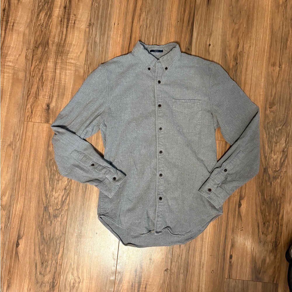 Lucky Brand Men's Charcoal Button-Down Shirt
